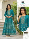 Festival Pro Max Ultra By Blue Hills Rayon Combo Size Anarkali Gown Wholesale